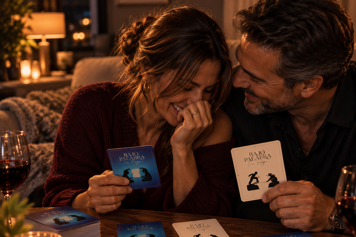 Pareja jugando Bajo Palabra